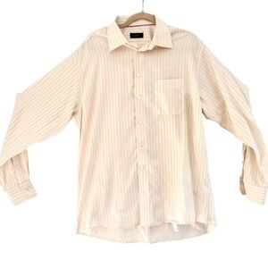Eton - Men's button down, cream/stripe
